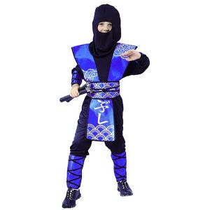 Kék Ninja Jelmez gyerekeknek - Teljes alakos nézet - Ninja