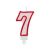 Számgyertya 7 - Piros Kontúr - 7 cm 81470757