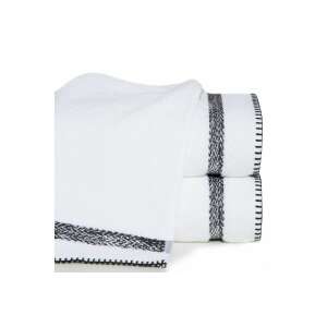 Eurofirany Viera Pamut Törölköző - Fehér, Melange Csíkkal - 50x90 cm