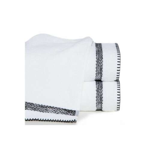 Viera pamut törölköző melange csíkkal fehér 50x90 cm