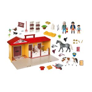 Playmobil - Hordozható Lovarda Játékszett - 81 db