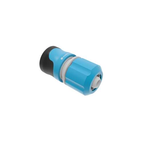 Conector rapid ERGO de 1/2 inch, albastru și negru, pentru furtunuri de grădină