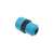 ERGO 1/2" to 3/4" hose connector, blue, quick connect, garden hose coupling