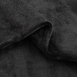 Kellemes tapintású puha plüss takaró - fekete, 150*200cm (BBCD) 81493612 Pléd
