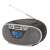 Aiwa BBTU-400SL portable CD radio with Bluetooth, USB input, clock and alarm clock, side view