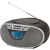 Przenośne radio CD Aiwa BBTU-400SL z Bluetooth, wejściem USB, zegarem i budzikiem 95097153