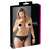 Cottelli Curves Plus Size Fekete Csipkés Nyitott Hátú Alsónemű
