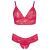 Cottelli Plus Size - soft lace bra set (red) 138566681