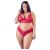 Cottelli Plus Size - soft lace bra set (red) 138566681