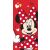 Disney Minnie egér piros törölköző gyerekeknek 70x140cm