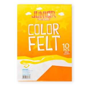 Kreatív Junior filc lapok A/4, narancssárga, 10 db/csomag 81557160 