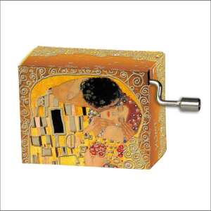 Zenedoboz Fridolin Gustav Klimt 'A csók' 81558407 Zenélő doboz