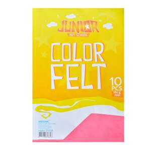 Kreatív Junior filc lapok A/4, rózsaszín, 10 db/csomag 81559887 