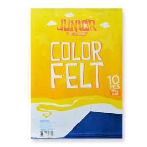 Kreatív Junior filc lapok A/4, kék, 10 db/csomag 81563451 