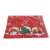 Red Christmas table runner with gnomes and snowflakes, 220x40cm, Ruhhy brand, in packaging