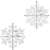 Ruhhy Snowflake Christmas Ornament Dimensions Diagram