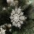 Close-up of Ruhhy Snowflake Christmas Tree Ornament