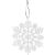 Ruhhy Silver Glitter Snowflake Christmas Ornament