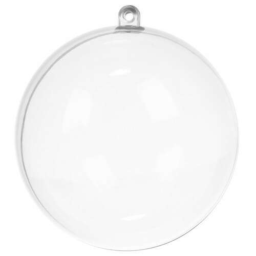 Ornament sferic din plastic transparent, diametru 10 cm, marcă Ruhhy