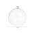 Ornament sferic din plastic transparent, diametru 10 cm, marcă Ruhhy