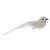 Ruhhy Single White Feathered Bird Christmas Tree Decoration