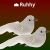 Ruhhy White Feathered Bird Christmas Ornament Set