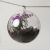 Clear fillable bauble with lavender and soil inside