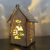 Ruhhy LED Advent lantern with house and Christmas tree design