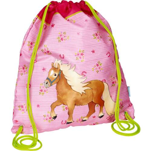 Rózsaszín My Little Pony húzózsinóros táska ló mintával