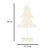 39cm LED Christmas Tree Decoration with Dimensions