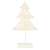 Biely prútený vianočný stromček s teplými bielymi LED svetlami, 39 cm vysoký
