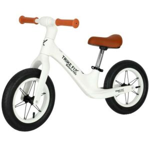 Angled view of Ikonka Trike Fix Balance PRO white balance bike - Ride-On