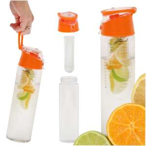Wasserflasche mit Fruchtfüllung 800ml orange 81603578 Trinkflaschen