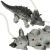 Ikonka Interactive Triceratops Dinosaur Toy Multiple Angles