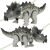 Ikonka Interactive Triceratops Dinosaur Toy Close Up