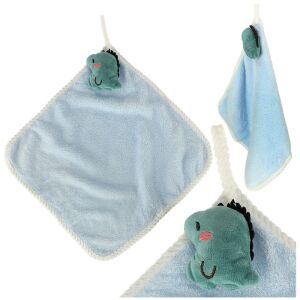 Gyermek kéztörlő: Blue dinosaur kids hand towel collage - Bath Towel, Washcloth, Hooded Towel