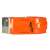 Prosun Metall-Packbandspender, orange, für schwere Arbeiten, 5 cm Band