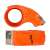 Prosun Metall-Packbandspender, orange, für schwere Arbeiten, 5 cm Band
