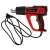 Electric heating torch with temperature control 0-600 degrees C air flow 300-500 l/min + 4 replaceable tips 1850W 81604158