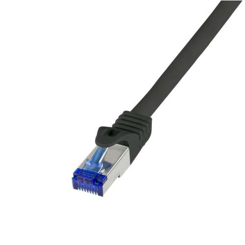 Logilink Patch Cable Ultraflex, Cat.6A, S/FTP, black, 1.5 m