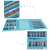 208 piece art set with easel, crayons, markers, pencils, paints, and more