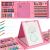 Pink art set with drawing easel and art supplies