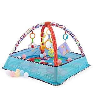Kikkaboo játszószőnyeg labdával - Állat #kék  32789670 Bébitornázó és játszószőnyeg