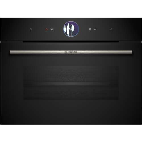 Bosch CSG7361B1 Einbau-Kompakt-Dampfbackofen, schwarz, Serie8, HomeConnect, 21 Funktionen