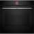 Bosch HBG7341B1 built-in oven, black, Serie8, HomeConnect, 14 cooking modes, front view