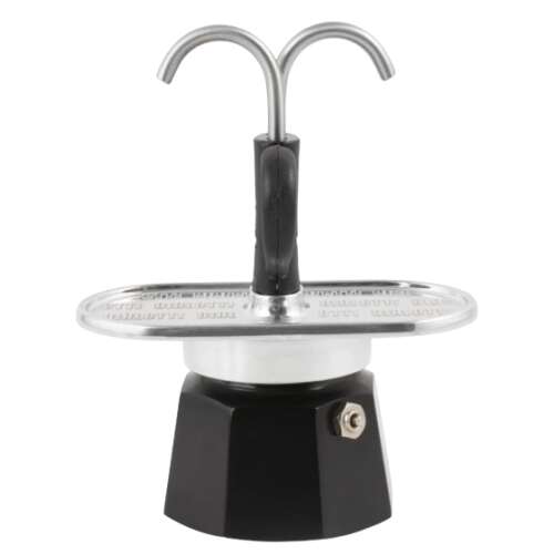 Bialetti 0007302/NP Mini Kotyogós Kávéfőző, Fekete