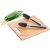 Lamart LT2060 bamboo cutting board and silicone-tipped stainless steel tongs set