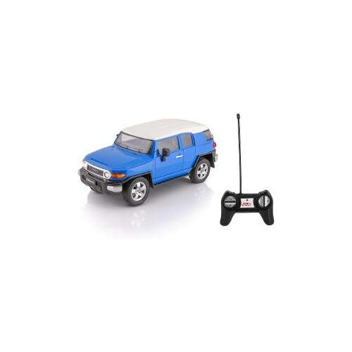 Samochód zdalnie sterowany Buddy Toys FJ Cruiser, niebieski, skala 1:12, widok z przodu z pilotem