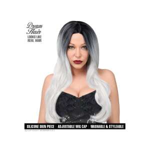 Dream Hair Malika - Fekete-Fehér Ombre Divatparóka 81621893 - Paróka