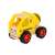 Small Foot fa játék betonkeverő teherautó, sárga fekete csíkokkal, kisgyermekeknek